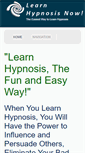 Mobile Screenshot of learnhypnosisnow.com